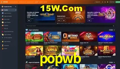 Slots com jackpots e giros grátis na popwb
